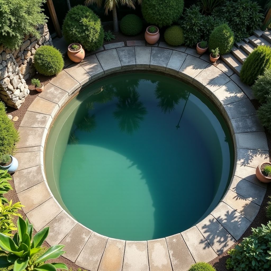 Бетон для чаши пруда на участке