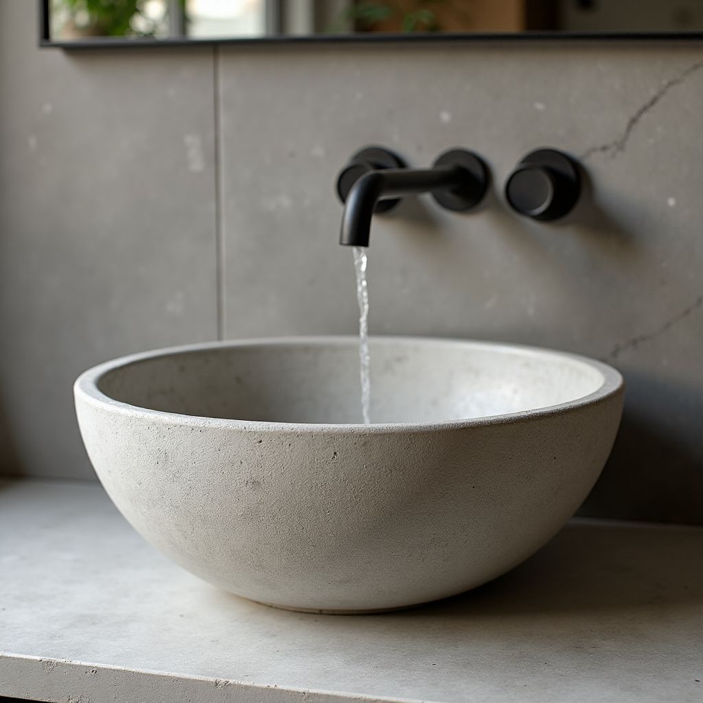 Бетонные раковины или умывальники