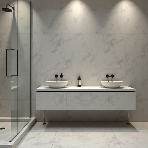 Бетонные бортики для душа или ванны