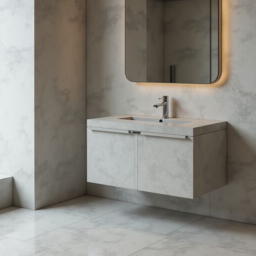 Бетонные бортики для душа или ванны